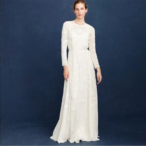 *J.CREW $2,650 FLORENCE WEDDING GOWN DRESS F3784 - Picture 1 of 8
